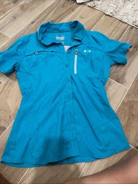 Under Armour Bright Teal Short Sleeve Performance Polo